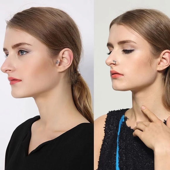 Sterling Silver Snail Ear Cuff Earrings - Picture 6 of 6